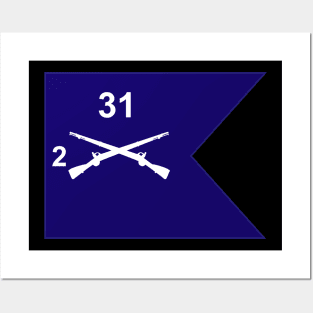 Guidon - 2nd Bn 31st Infantry Posters and Art